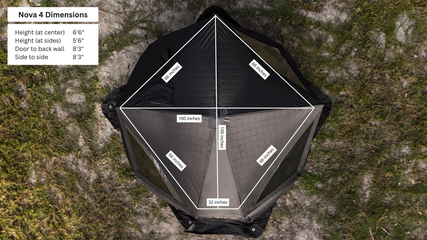 Nova 4 Sauna Tent (4-person; tent only)