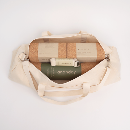 Canvas Yoga Bag in Natural