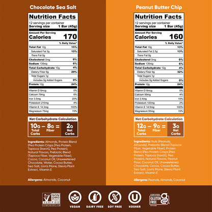 Chocolate Sea Salt & Peanut Butter Chip (24 Bars)