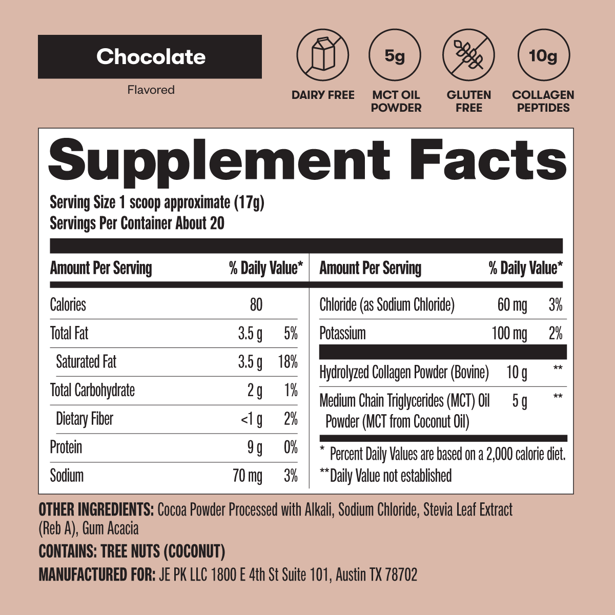 Grass-Fed Collagen Peptides & MCT Brain Boost