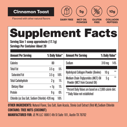 Grass-Fed Collagen Peptides & MCT Brain Boost