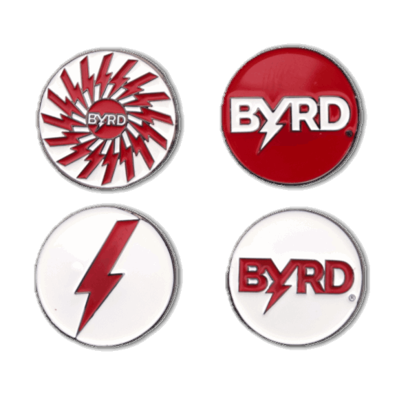 BYRD BALL MARKERS - All logos