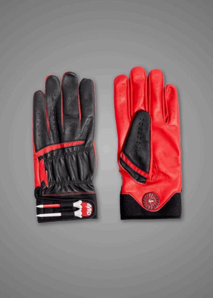 THE BYRD GOLF GLOVE - Black/Red