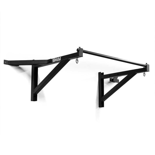 Wall Mounted Chin Up Bar and Bag Bracket