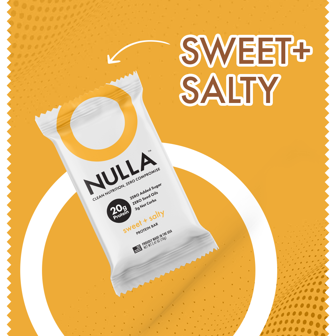 CleanForm Nutrition Nulla Protein Bar - 2 Flavors - Box of 12