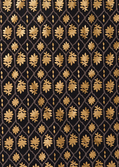 Black Metallic Tunic Dress