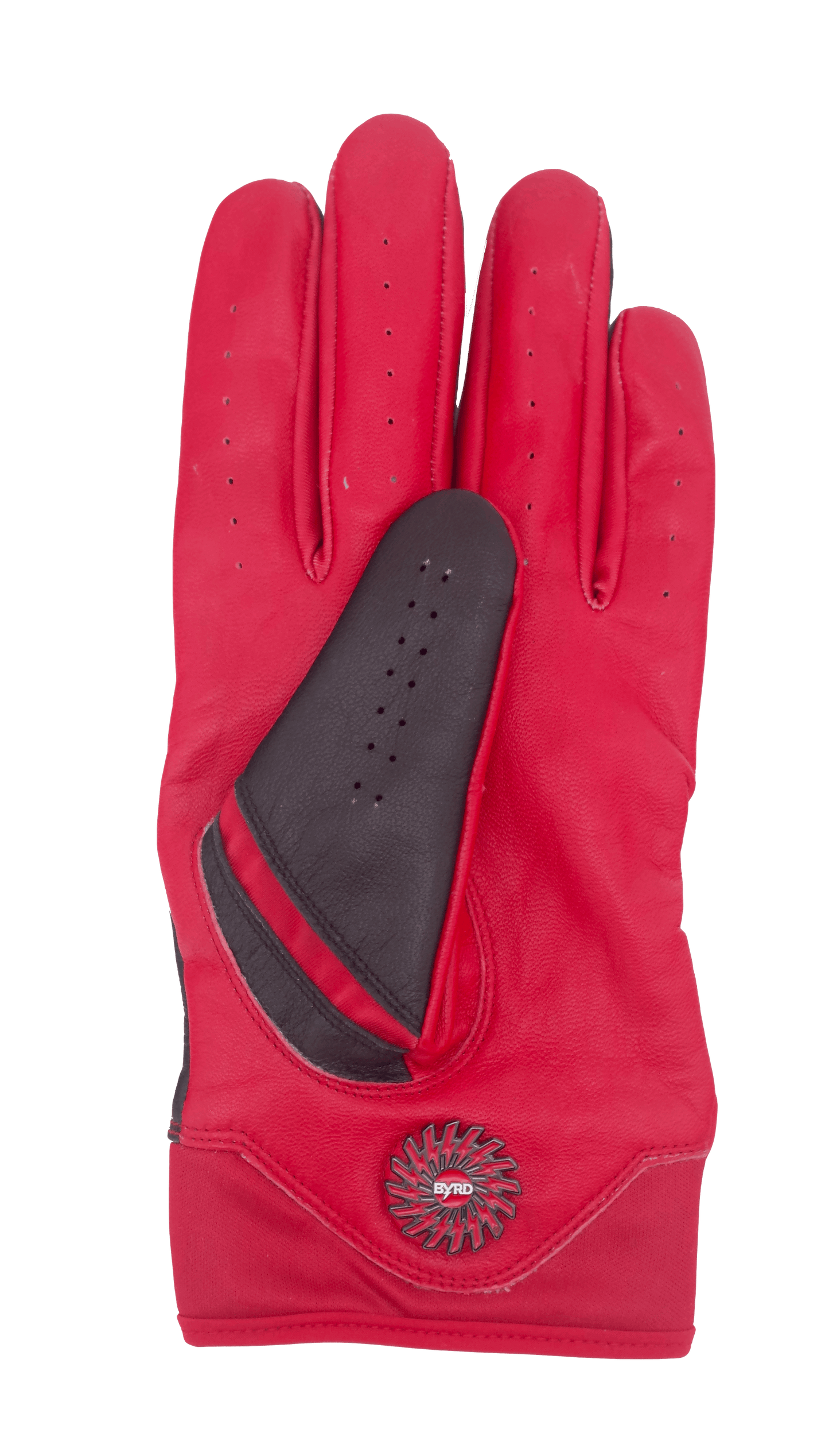 THE BYRD GOLF GLOVE - Black/Red