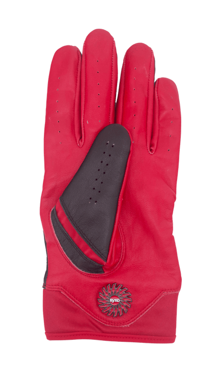 THE BYRD GOLF GLOVE - Black/Red