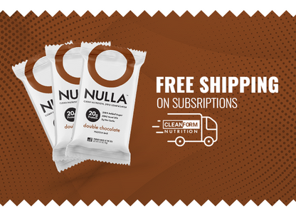 CleanForm Nutrition Nulla Protein Bar - 2 Flavors - Box of 12