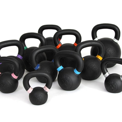 Cast Iron Kettlebell Set 9lb-40lb with Storage Rack