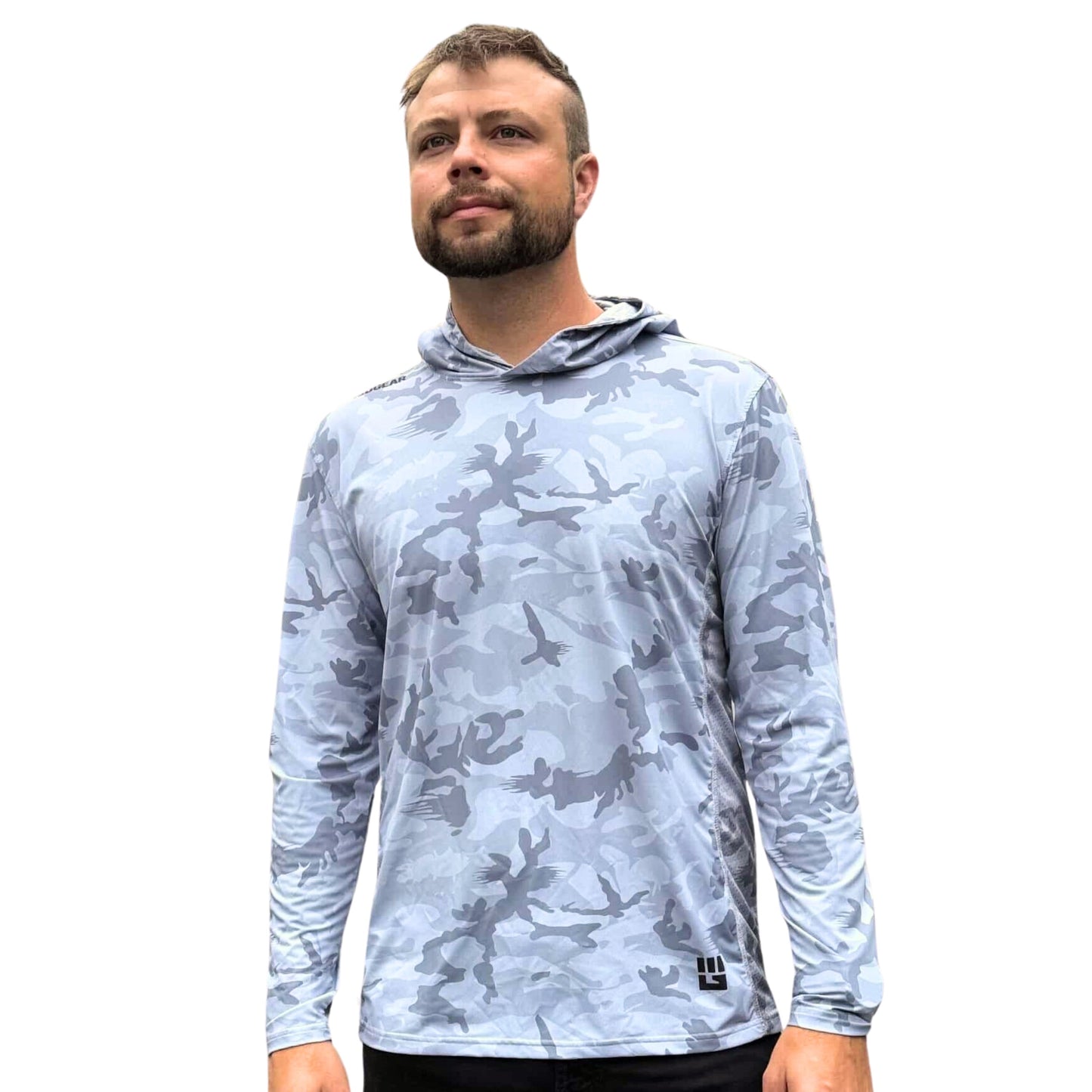 MudGear Sun Hoodie - Light Gray Camo