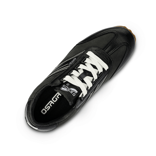 Osaga 80 Women's Black Leather Retro Sneaker