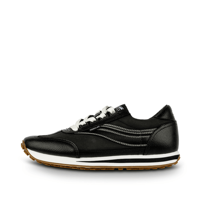 Osaga 80 Women's Black Leather Retro Sneaker