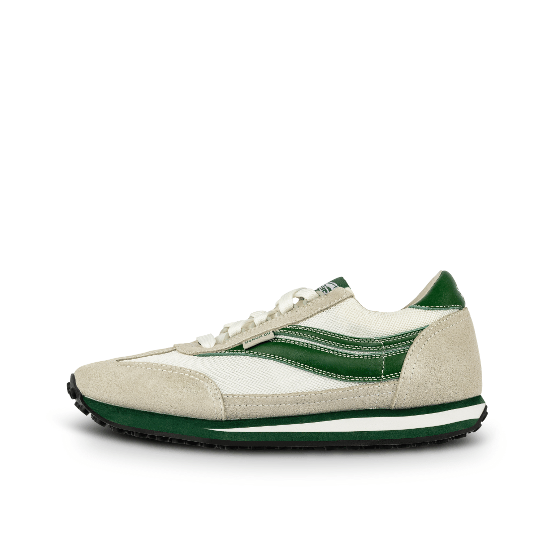 Osaga 80 Men's Evergreen Retro Sneakers (Green/White/Gray)