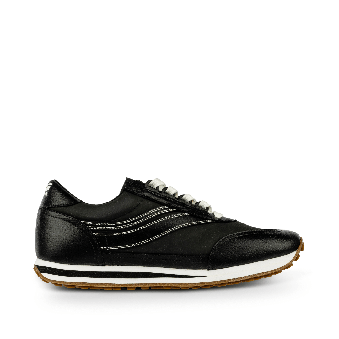 Osaga 80 Men's Black Leather Retro Sneaker