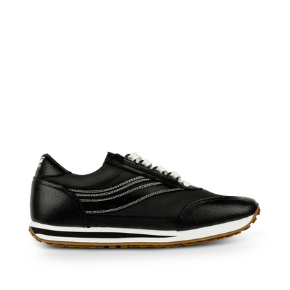 Osaga 80 Men's Black Leather Retro Sneaker