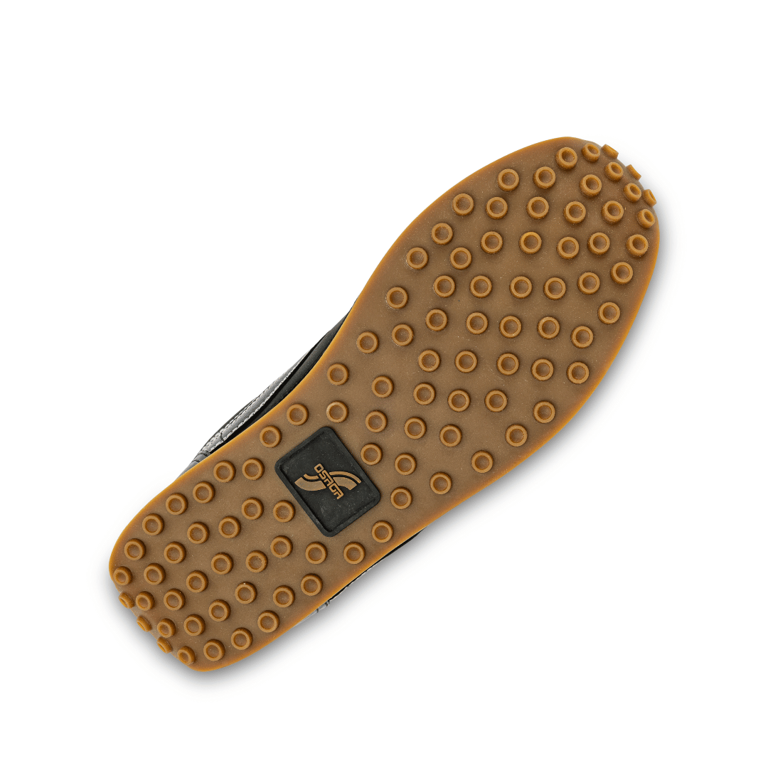 Osaga 80 Unisex Black Leather Retro Sneaker