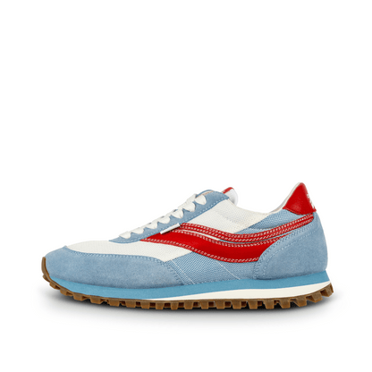 Osaga KT-26 Men's 70s Revival Retro Sneaker (Blue/Red/Gum)