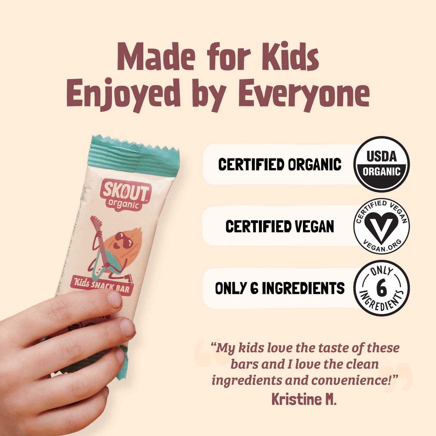 Skout Organic Almond Cookie Kids Bar