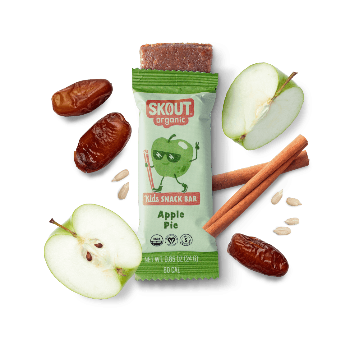 Skout Organic Apple Pie Kids Bar