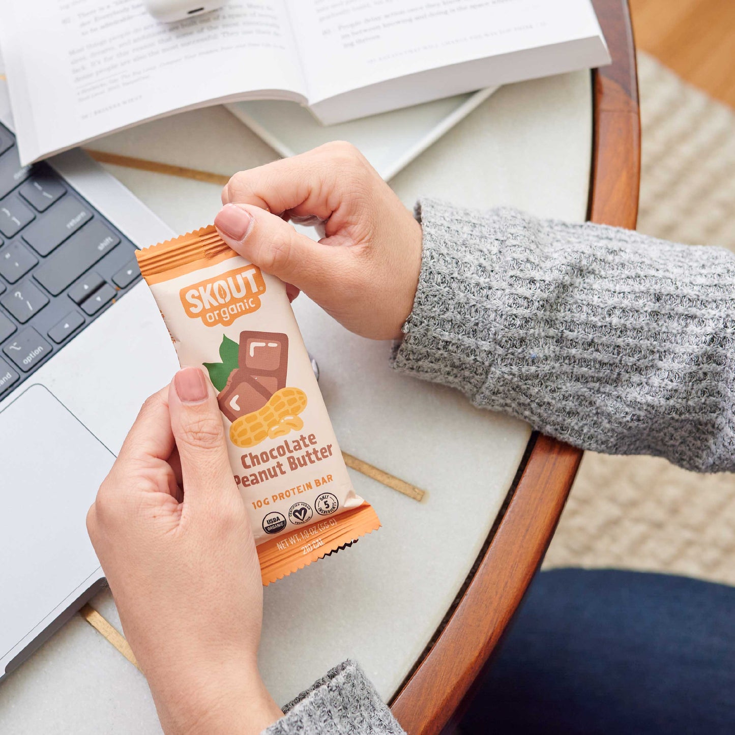 Skout Organic Chocolate Peanut Butter Protein Bar