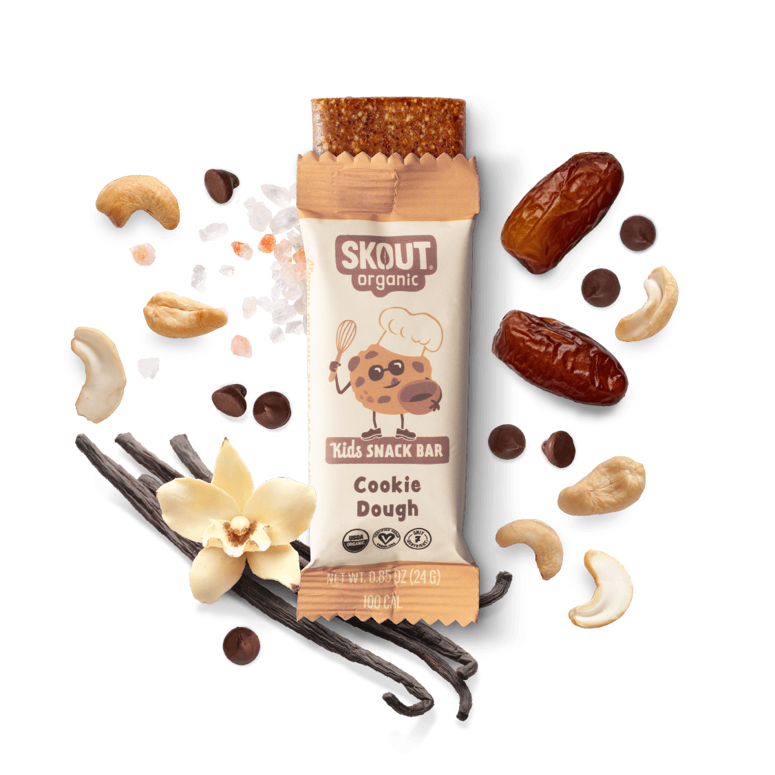 Skout Organic Cookie Dough Kids Bar