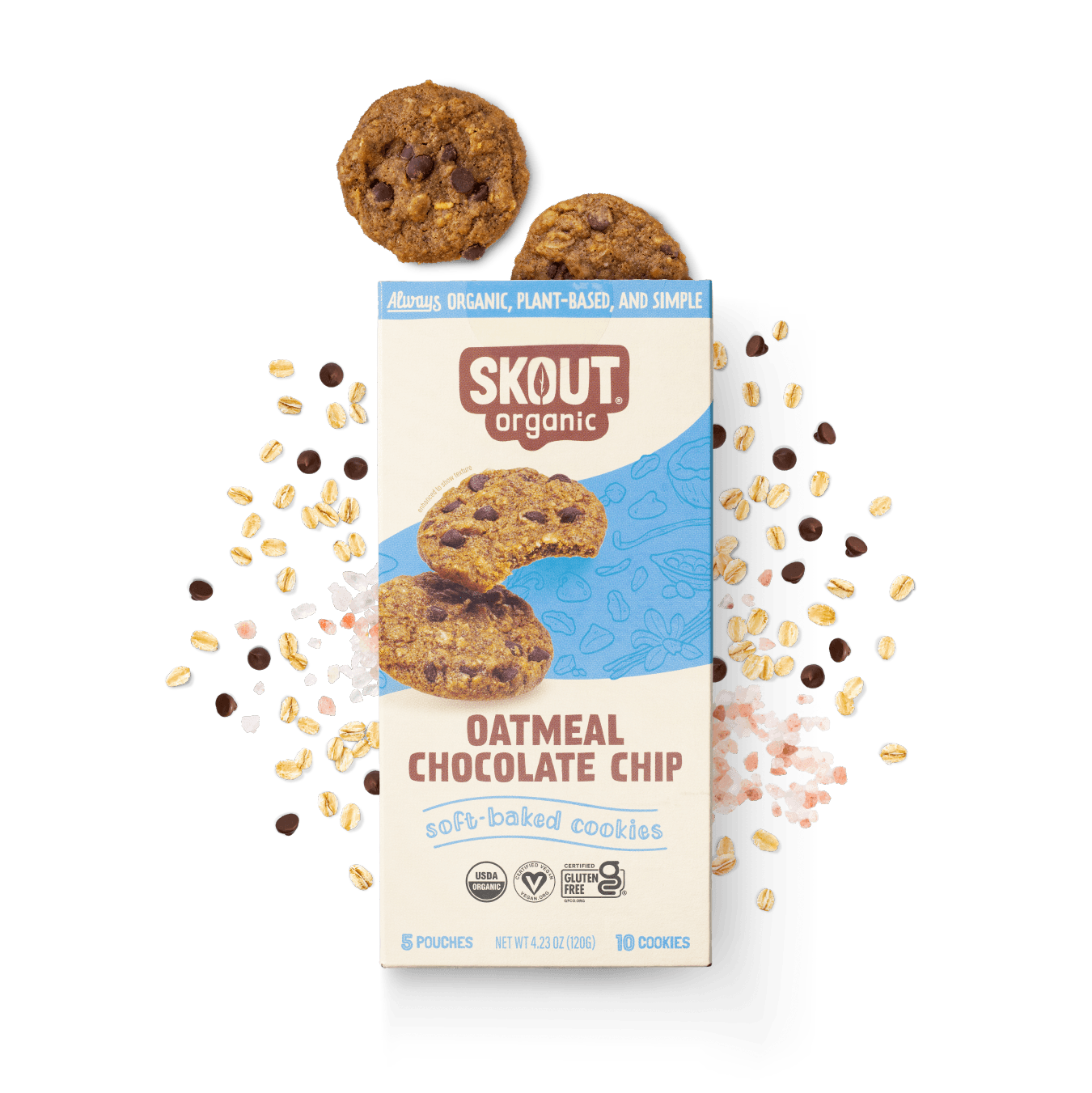 Skout Organic Oatmeal Chocolate Chip Soft Baked Cookies